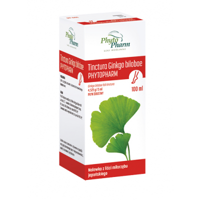 Tinctura Ginkgo Bilobae - Nalewka z miłorzębu japońskiego 100g PhytoPharm - 5909990087631.jpg