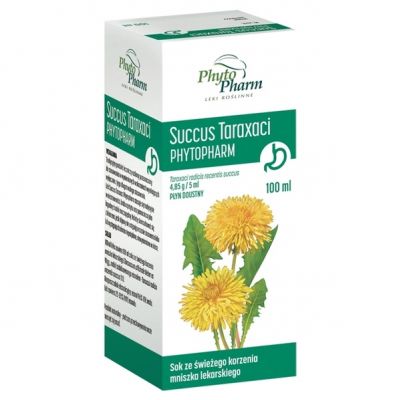 Succus Taraxaci - Sok z mniszka 100g PhytoPharm  - 5909990199341.jpg