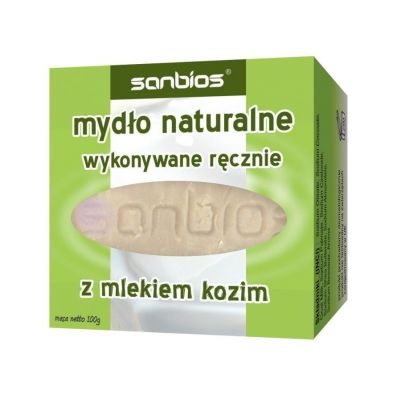 Mydło z mlekiem kozim 100g Sanbios - 6199931235309.jpg