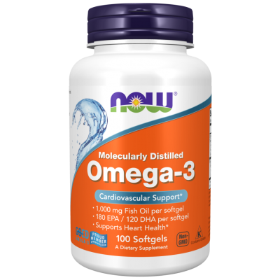 Omega-3 1000mg 100 kapsułek Now Foods  - 733739016508.jpg