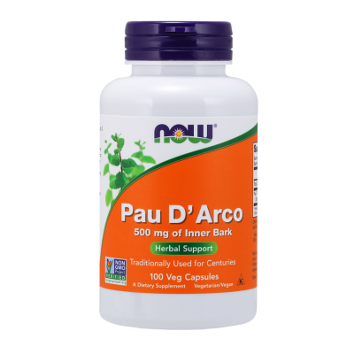 Pau D'Arco 500mg 100 kapsułek Now Foods - 733739047250.jpg