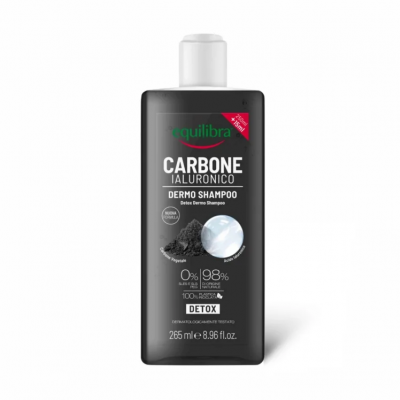 Dermo szampon Carbone z kwasem hialuronowym 265ml Equilibra  - 8000137015054.jpg