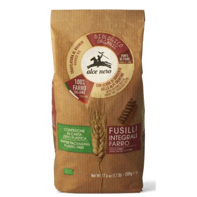 Makaron (z Płaskurki Razowy) Fusilli BIO 500g Alce Nero - 8009004120037.jpg