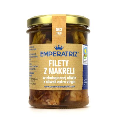 Makrela Filety w BIO Oliwie z Oliwek Extra Virgin 190g (125g) Emperatriz - 8410972220344.jpg
