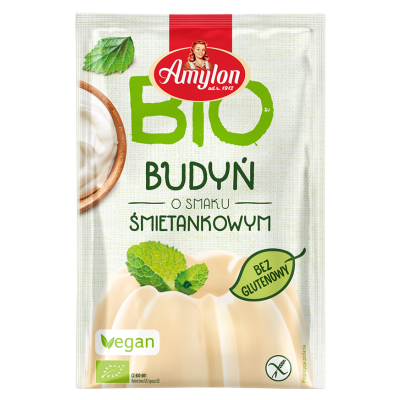 Budyń o Smaku Śmietankowym Bezglutenowy BIO 40g Amylon - 8594006668354.jpg