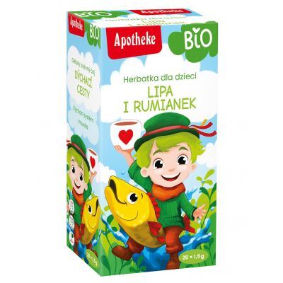 Herbatka Dla Dzieci Lipa i Rumianek BIO (20x1,5g) 30g Apotheke  - 8595178201738.jpg