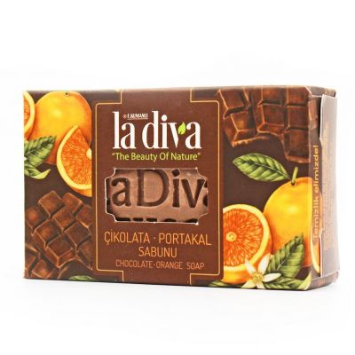 Mydło w kostce Czekolada i Pomarańcza 100g La Diva - 8699266393166.jpg