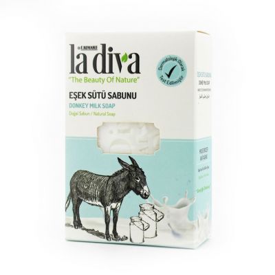 Mydło w kostce Ośle Mleko 100g La Diva - 8699266393340.jpg