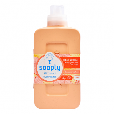 Płyn do zmiękczania tkanin Drzewo Sandałowe - Brzoskwinia ECO 750ml Soaply - 8720618657497.jpg