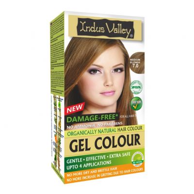 Żelowa farba do włosów ŚREDNI BLOND 7.0 Indus Valley - 8904061201258.jpg